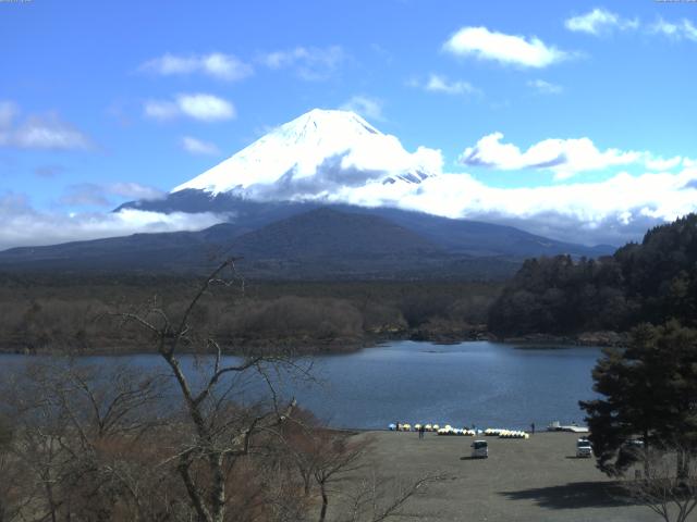 精進湖からの富士山