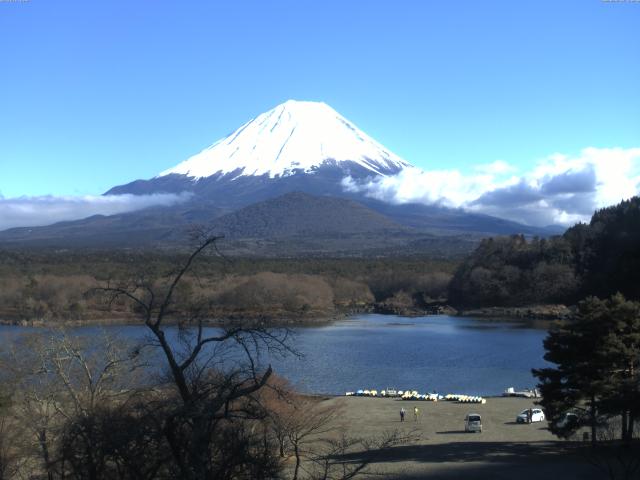 精進湖からの富士山