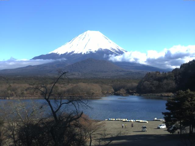 精進湖からの富士山