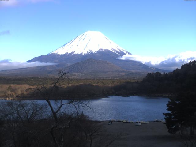 精進湖からの富士山