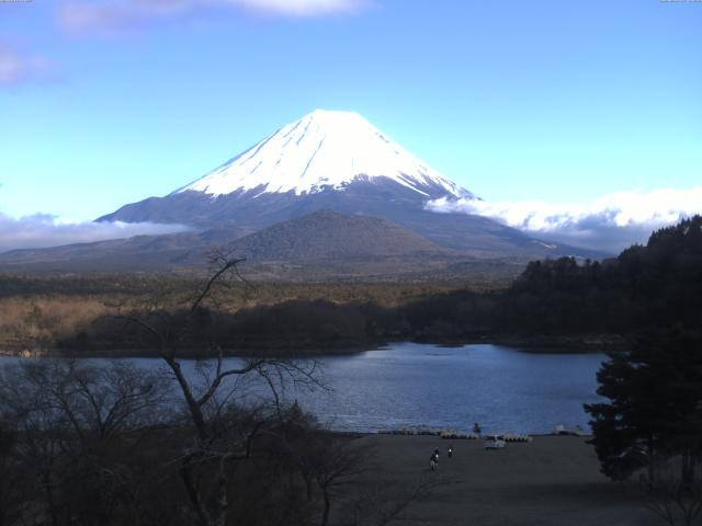 精進湖からの富士山