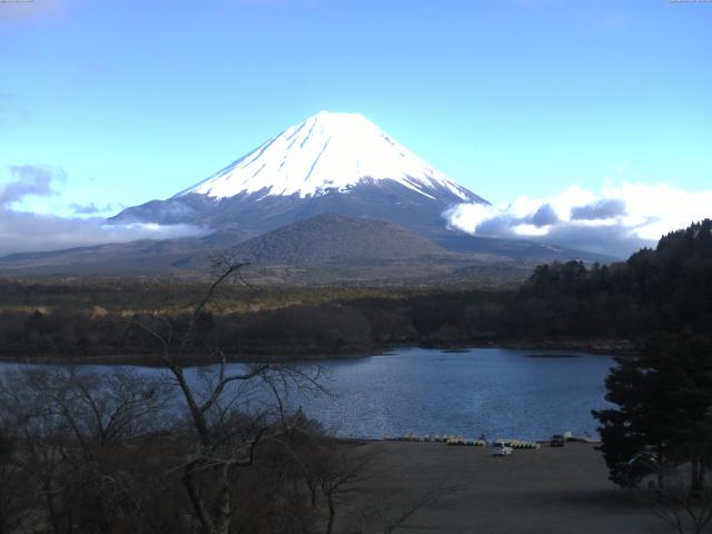 精進湖からの富士山