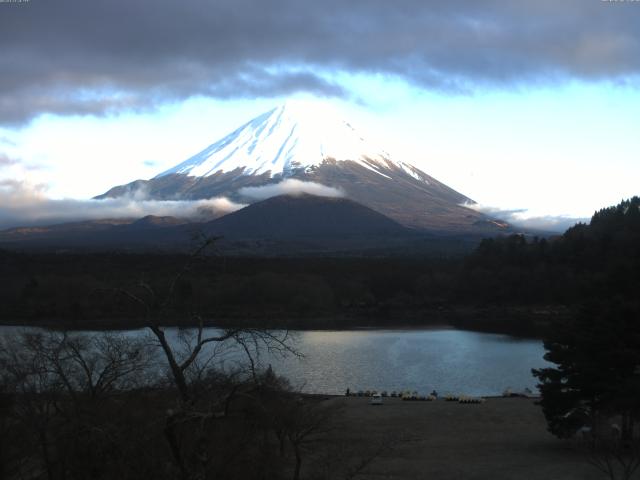 精進湖からの富士山