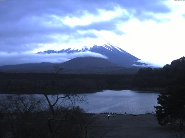 精進湖からの富士山