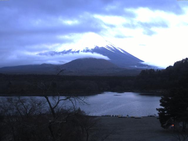 精進湖からの富士山