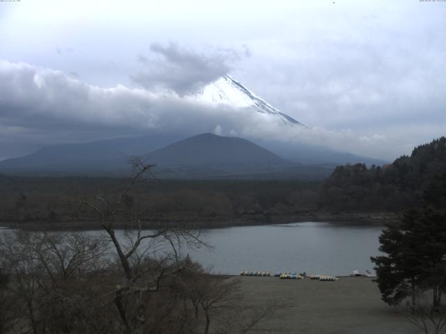 精進湖からの富士山