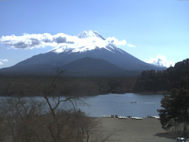 精進湖からの富士山