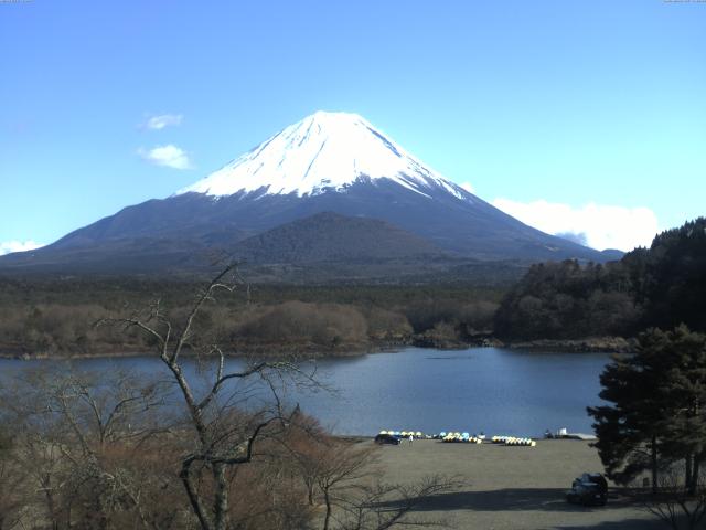 精進湖からの富士山