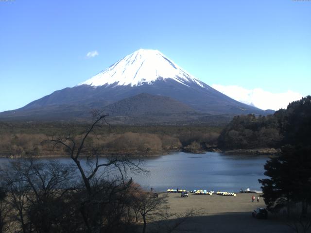 精進湖からの富士山