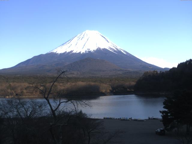 精進湖からの富士山