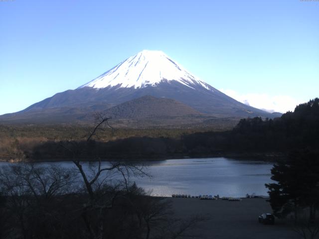 精進湖からの富士山