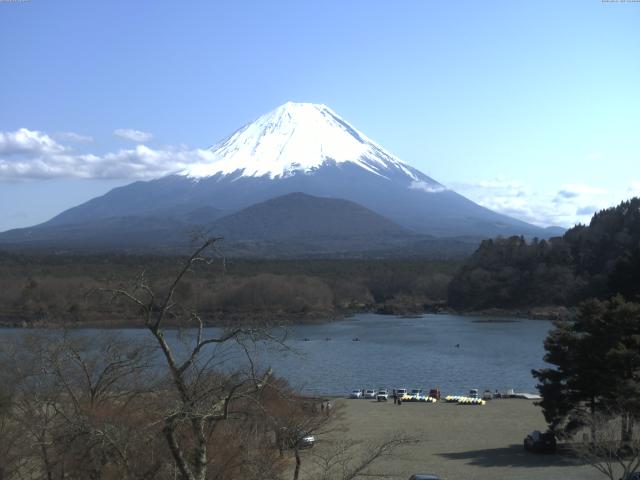 精進湖からの富士山