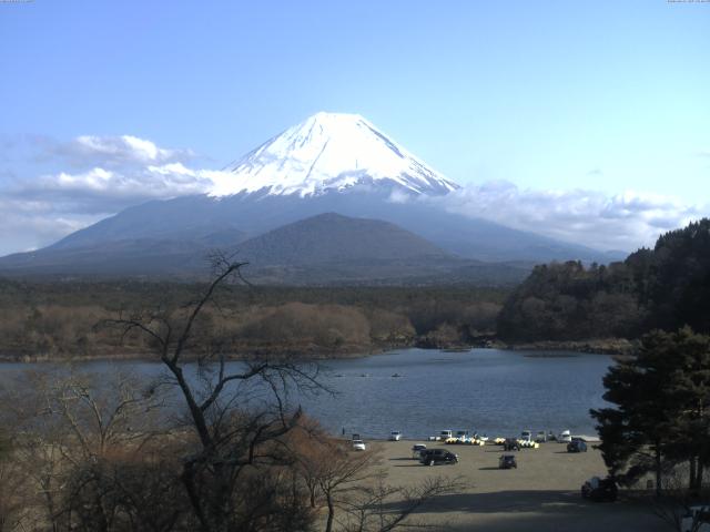 精進湖からの富士山