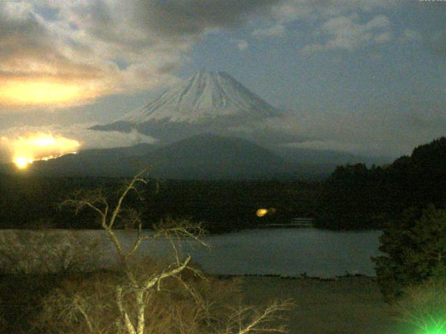 精進湖からの富士山