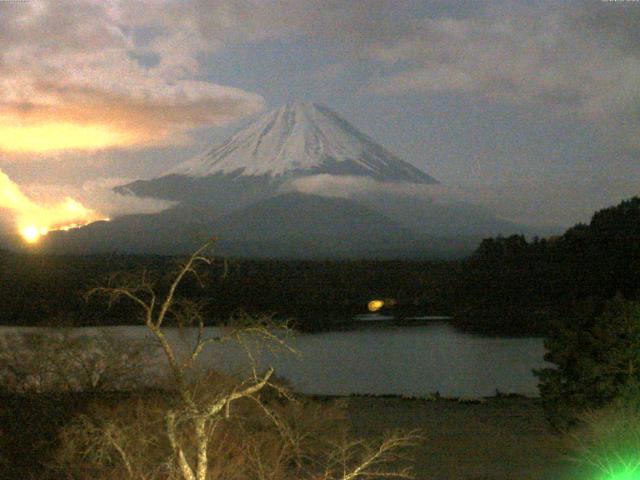 精進湖からの富士山