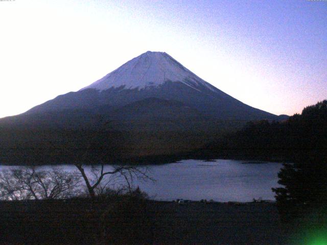 精進湖からの富士山