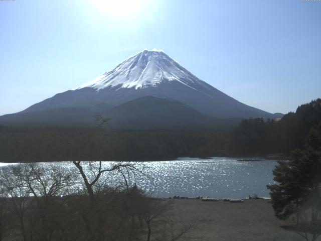 精進湖からの富士山