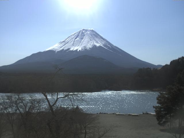 精進湖からの富士山