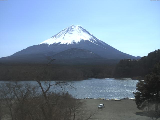 精進湖からの富士山