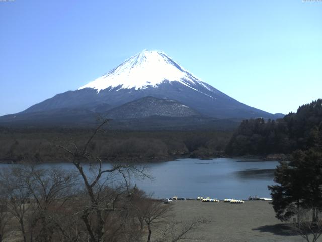 精進湖からの富士山