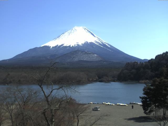 精進湖からの富士山