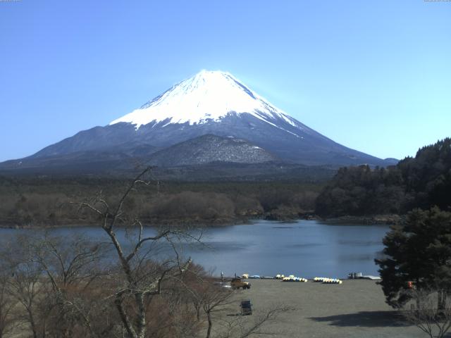 精進湖からの富士山