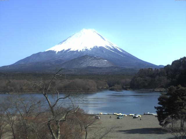 精進湖からの富士山