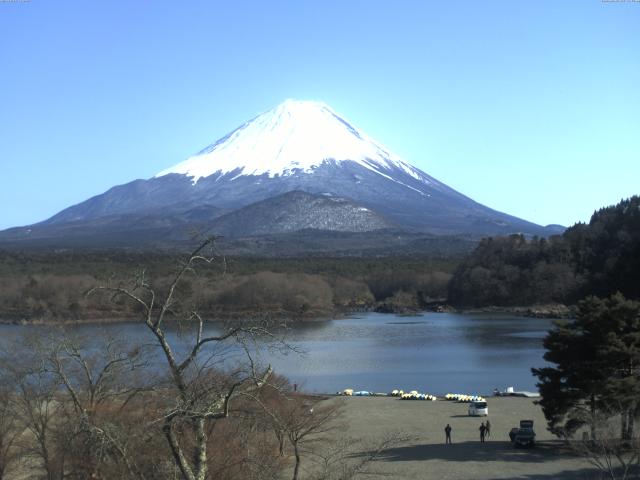 精進湖からの富士山