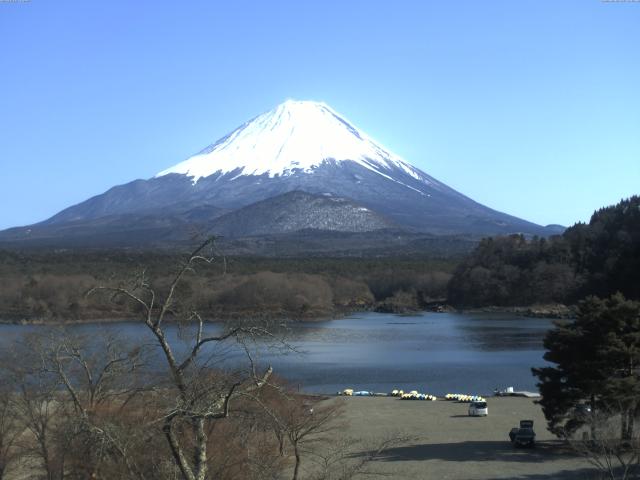 精進湖からの富士山