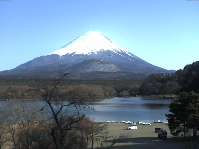 精進湖からの富士山