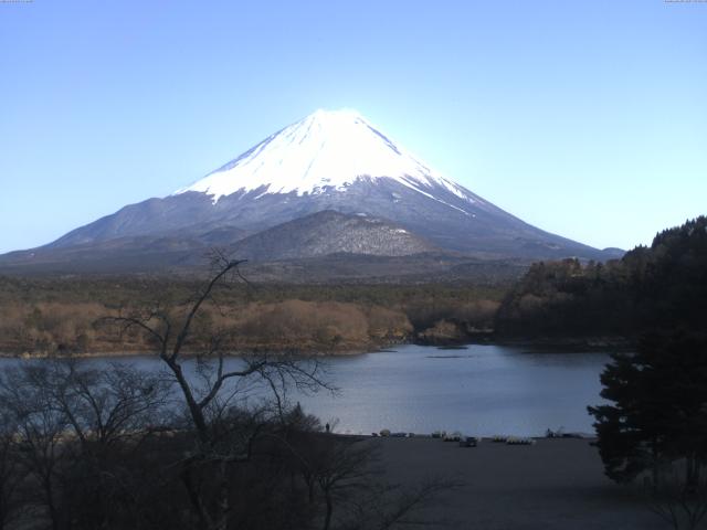 精進湖からの富士山