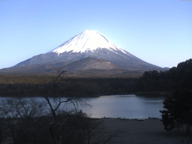 精進湖からの富士山