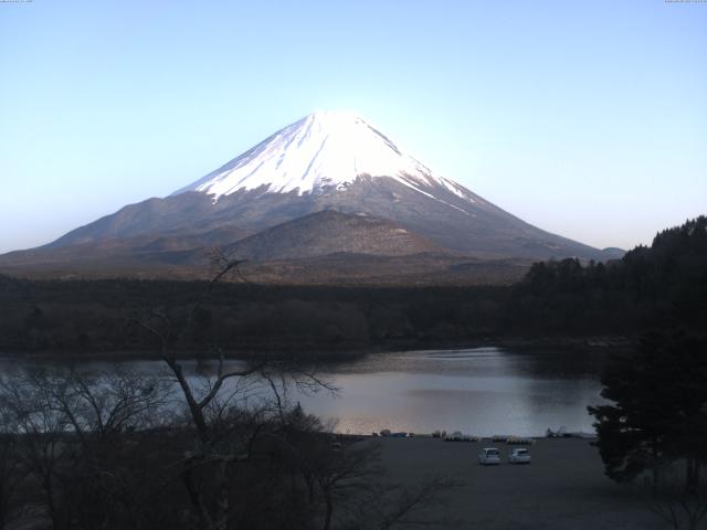 精進湖からの富士山