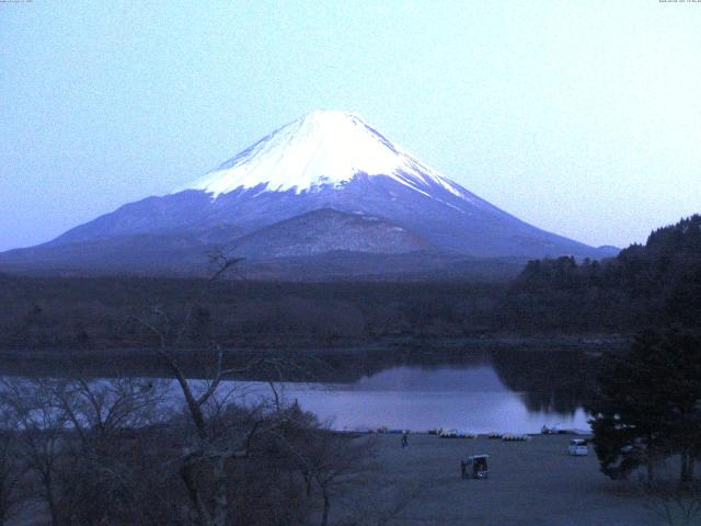 精進湖からの富士山