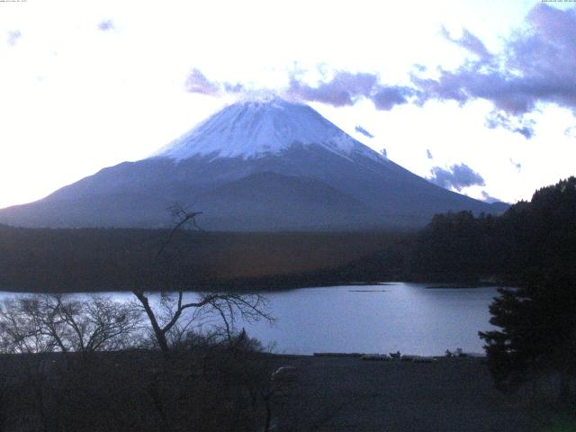 精進湖からの富士山