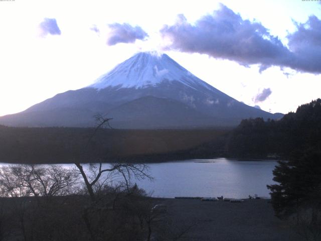 精進湖からの富士山