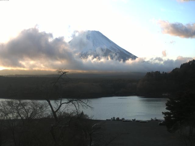 精進湖からの富士山