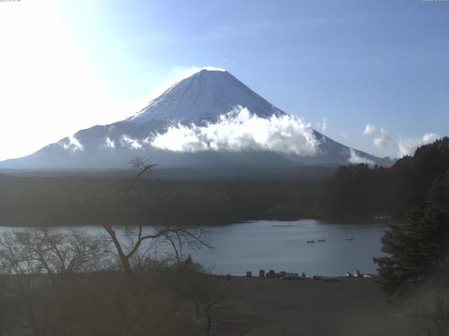 精進湖からの富士山
