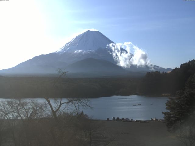 精進湖からの富士山