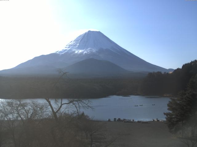 精進湖からの富士山