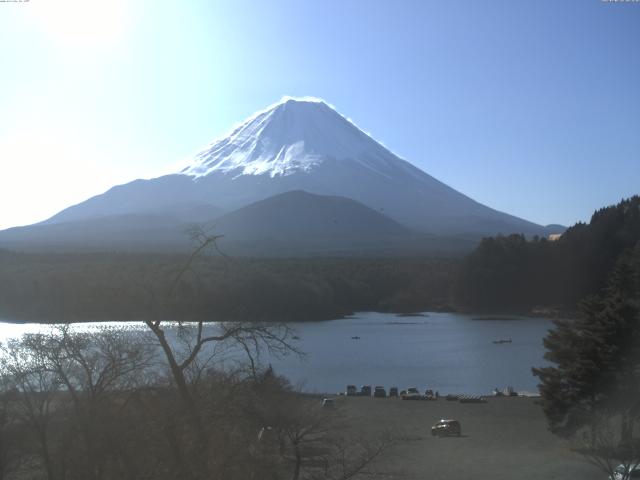 精進湖からの富士山