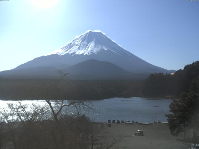 精進湖からの富士山