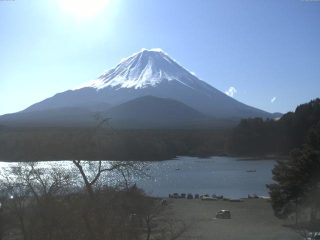 精進湖からの富士山