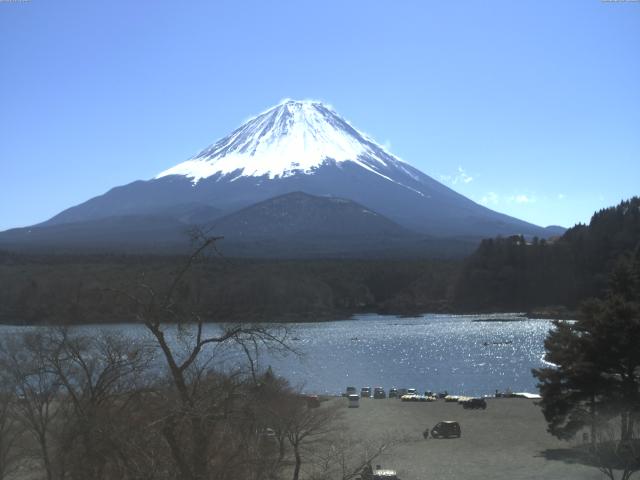 精進湖からの富士山