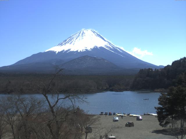 精進湖からの富士山