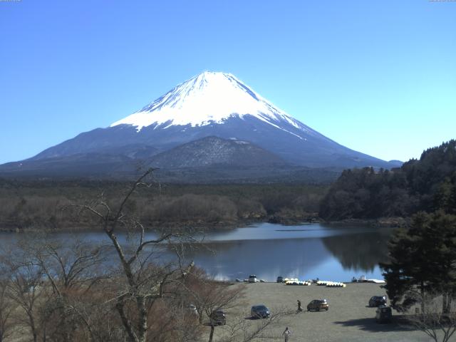 精進湖からの富士山
