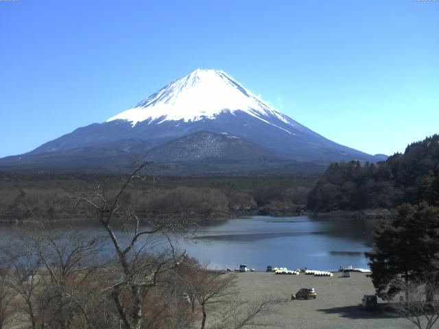 精進湖からの富士山