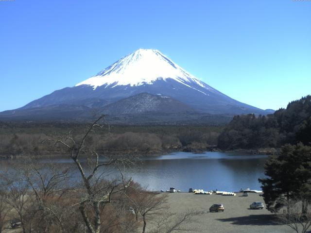 精進湖からの富士山