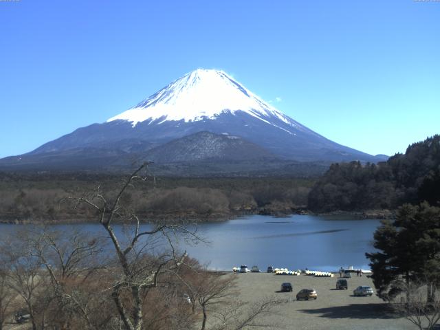 精進湖からの富士山