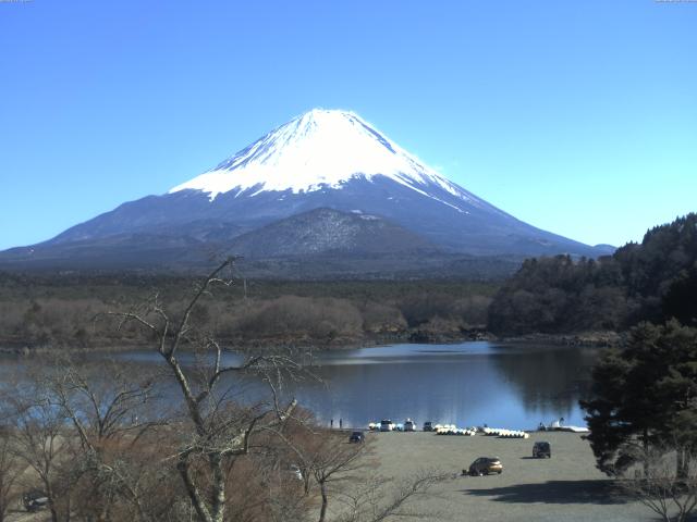 精進湖からの富士山